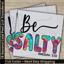 Load image into Gallery viewer, a set of three cards with the words be salty on them
