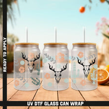 Load image into Gallery viewer, a set of three glasses with deer heads on them
