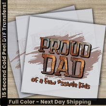 Load image into Gallery viewer, a picture of a father&#39;s day card with the text proud dad of a
