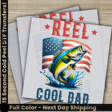 Load image into Gallery viewer, two cards with a fish and an american flag

