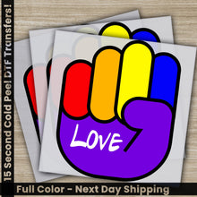 Load image into Gallery viewer, a picture of a hand with the word love painted on it
