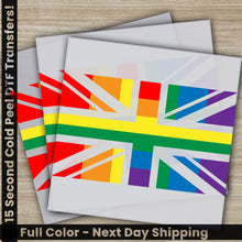 Load image into Gallery viewer, a set of three postcards with the flag of the united kingdom
