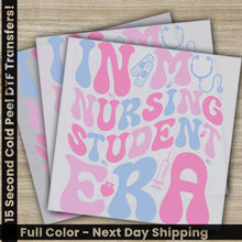 Load image into Gallery viewer, a set of three notebooks with the words nursing student on them
