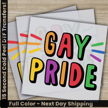 Load image into Gallery viewer, a couple of cards that say gay pride
