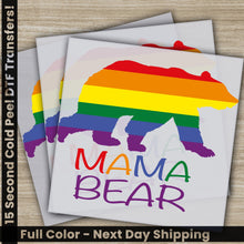 Load image into Gallery viewer, a picture of a bear with the word mama bear painted on it
