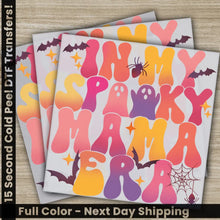 Load image into Gallery viewer, In My Spooky Mama Era Halloween Transfers Ready to Press Personalized DTF Transfers For Family Gifts Heat Press DTF
