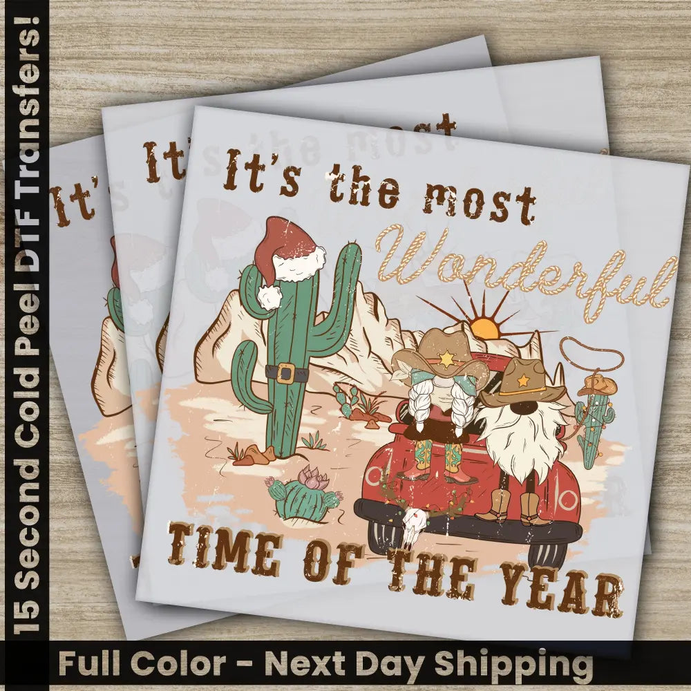 It’s The Most Time Of The Year Christmas DTF Transfers Personalized Gifts Ready to Press High Quality Fast Shipping