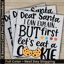 Load image into Gallery viewer, Lets Eat A Cookie Christmas DTF Transfers Ready to Press Personalized Gifts Direct to Film Sublimation Screen Prints
