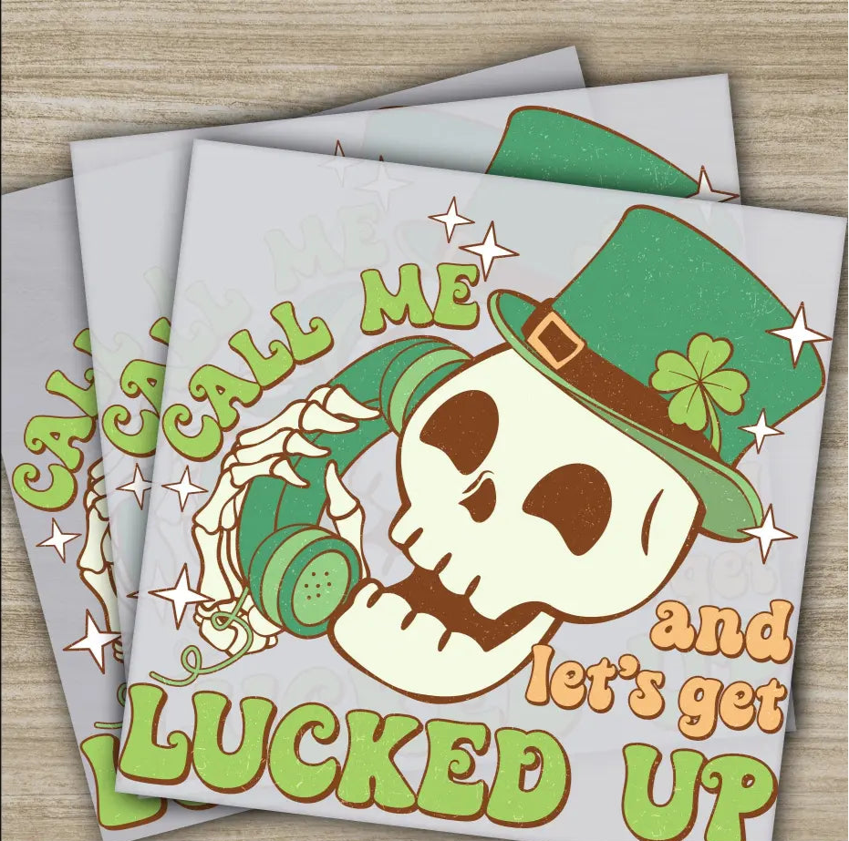 Let’s Get Lucked Up St. Patrick’s Day Transfers Ready to Press Personalized DTF Transfers St. Patrick’s Gifts Heat