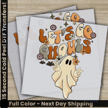 Load image into Gallery viewer, Lets Go Ghouls Halloween Transfers Ready to Press Personalized DTF Transfers For Family Gifts Heat Press DTF Transfers
