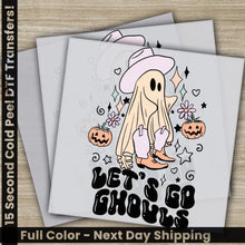 Load image into Gallery viewer, Let’s Go Ghovls Halloween Transfers Ready to Press Personalized DTF Transfers For Family Gifts Heat Press DTF Transfers
