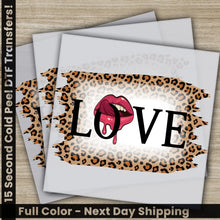 Load image into Gallery viewer, Love and Lips Ready to Press Personalized DTF Transfers Valentine’s Day Gifts High Quality Heat Press DTF Transfers
