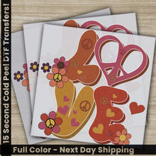 Load image into Gallery viewer, Love Flowers Ready to Press Personalized DTF Transfers Heat Press DTF Transfer
