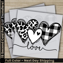 Load image into Gallery viewer, Love Heart Valentine’s Day Transfers Ready to Press Personalized DTF Transfers Valentines Gifts High Quality Heat
