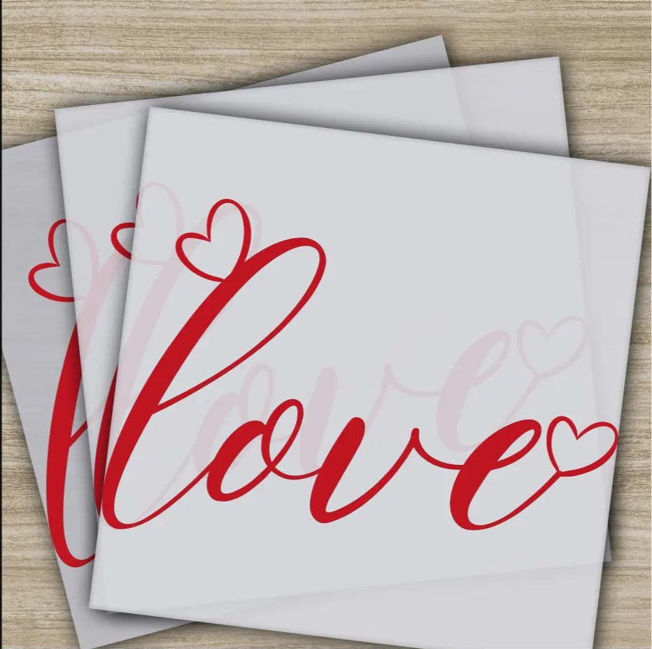 Love Little Hearts Ready to Press Personalized DTF Transfers Valentines Gifts High Quality Heat Press DTF Transfers