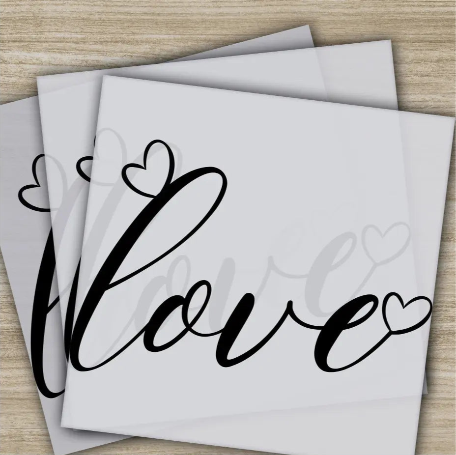 Love Little Hearts Ready to Press Personalized DTF Transfers Valentines Gifts High Quality Heat Press DTF Transfers