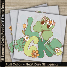 Load image into Gallery viewer, Lucky Shamrock Clover St. Patrick’s Day Transfers Ready to Press Personalized DTF Transfer St. Patrick’s Gift Heat
