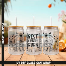 Load image into Gallery viewer, a set of three glasses with the words best grandma ever on them
