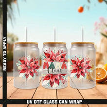 Load image into Gallery viewer, Mama Claus Christmas UV DTF Wrap For Glass Cup 16oz Glass Can Wrap Cute Stickers For Cups Libbey 16 oz Wrap
