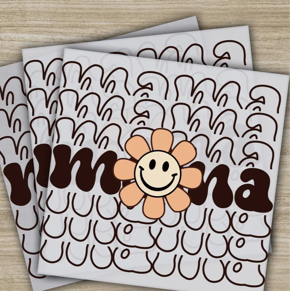 Mama Daisy Mother’s Day Transfers Ready to Press Personalized DTF Transfers Mother’s Day Gifts Heat Press DTF Transfers