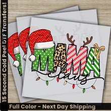 Load image into Gallery viewer, Mama Merry Christmas DTF Transfers Ready to Press Personalized Gifts Direct to Film Sublimation Screen Prints Fast
