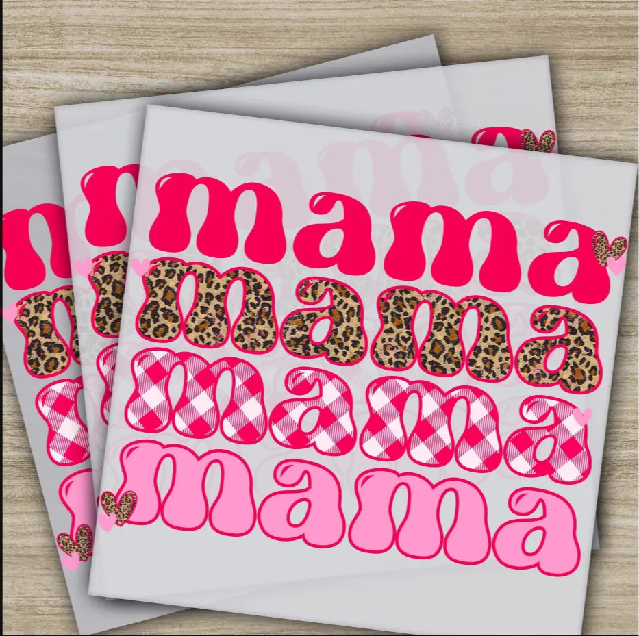 Mama Valentine Valentine’s Day Transfer Ready to Press Personalized DTF Transfer Valentines Gift High Quality Heat
