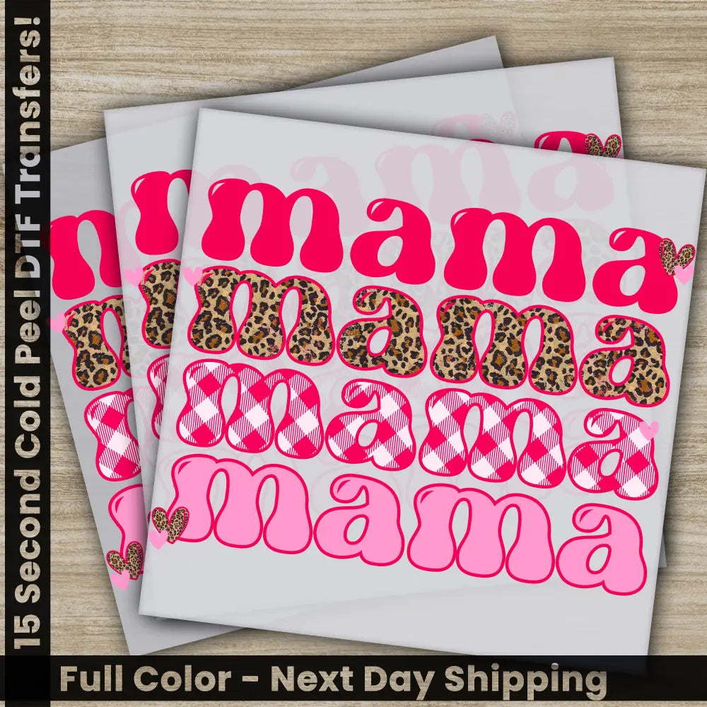 Mama Valentine Valentine’s Day Transfer Ready to Press Personalized DTF Transfer Valentines Gift High Quality Heat