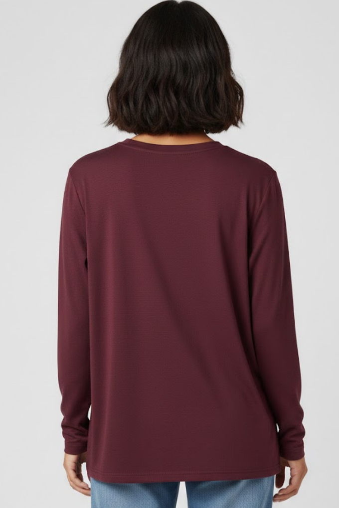 Maroon back