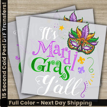 Load image into Gallery viewer, Mask Parade Lovers Mardi Gras Transfer Ready to Press Personalized DTF Transfer Mardi Gras Gifts High Quality Heat
