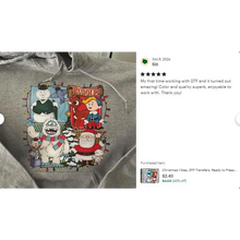 Load image into Gallery viewer, Meowy Christmas Cat DTF Transfers Ready to Press Personalized Gifts Direct to Film Sublimation Screen Prints Fast
