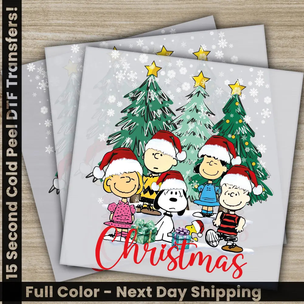 Merry Christmas DTF Transfers Ready to Press Personalized Gifts Direct to Film Sublimation Screen Prints Fast Shipping