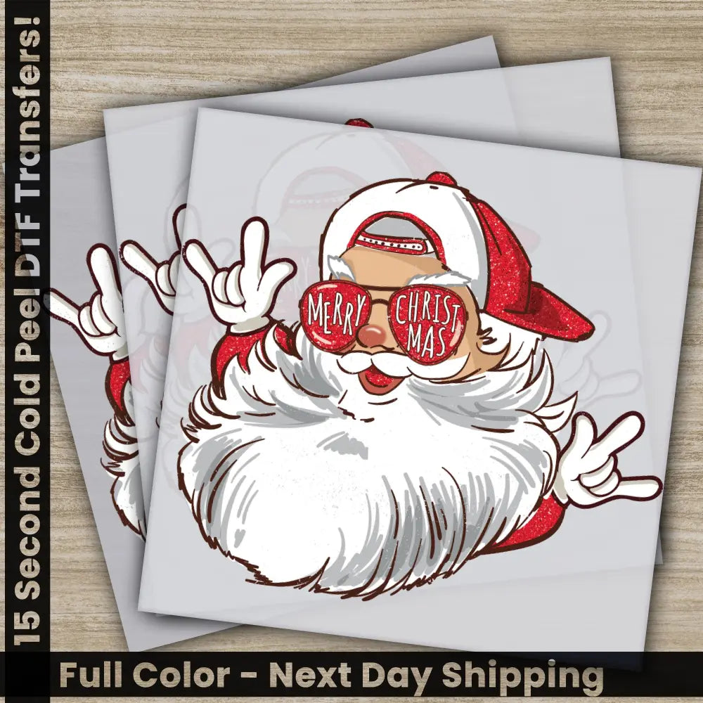 Merry Christmas DTF Transfers Ready to Press Personalized Gifts Direct to Film Sublimation Screen Prints Fast Shipping