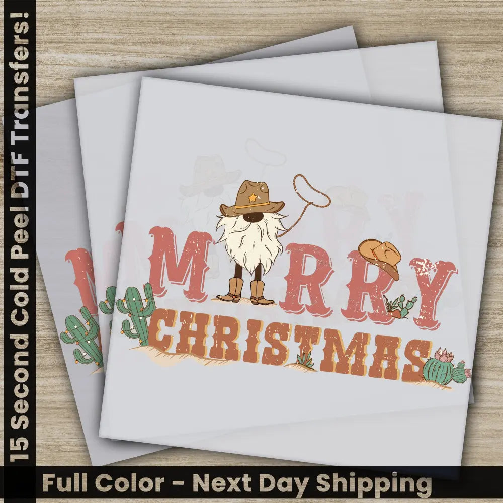 Merry Christmas High Quality Christmas DTF Transfers Personalized Gifts Ready to Press Fast Shipping Merry Christmas