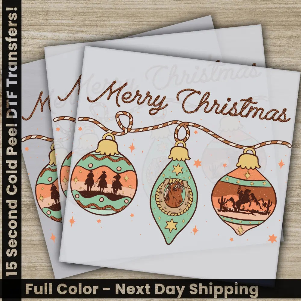 Merry Christmas Ready to Press DTF Transfers Christmas Gift Personalization for Shirts High Quality Fast Shipping