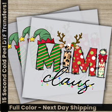 Load image into Gallery viewer, Mimi Claus Christmas DTF Transfers Ready to Press Personalized Gifts Direct to Film Sublimation Screen Prints Fast
