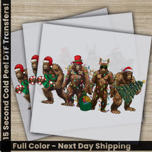 Load image into Gallery viewer, Monkey Christmas DTF Transfers Ready to Press Personalized Gifts Direct to Film Sublimation Screen Prints Fast Shipping
