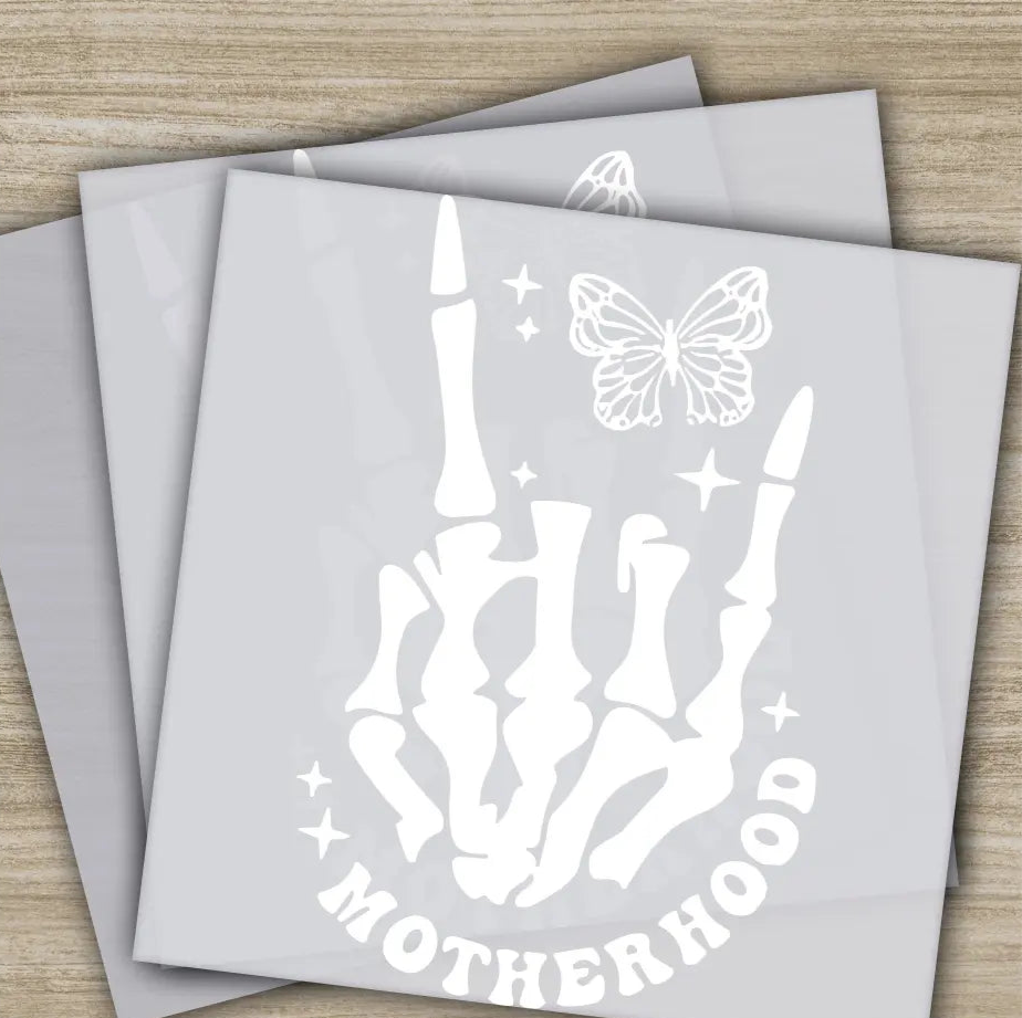 Motherhood Skeleton Hand Ready to Press Personalized DTF Transfer High Quality Heat Press DTF Transfer