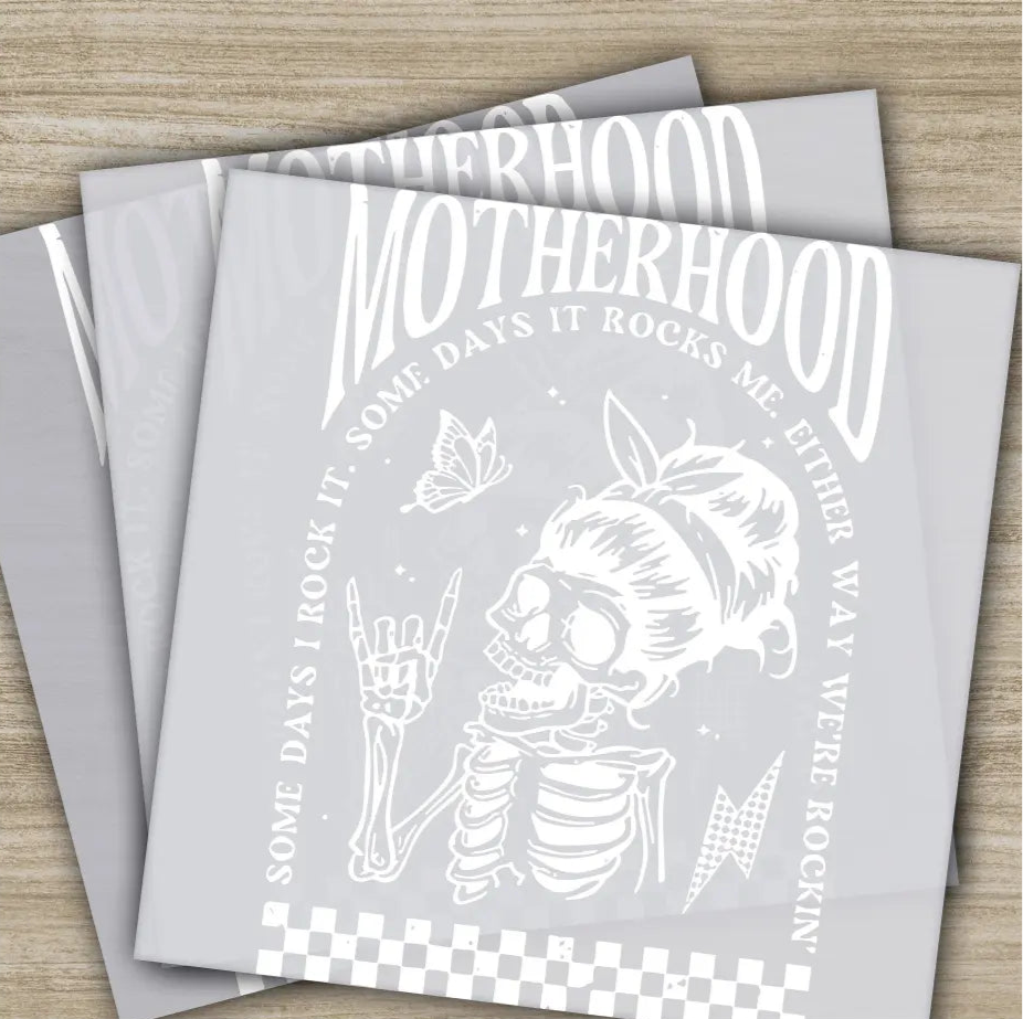 Motherhood Skeleton Ready to Press Personalized DTF Transfers Heat Press DTF Transfer