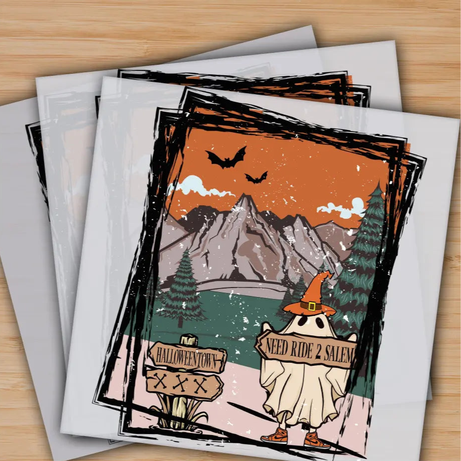 Need Ride 2 Salem Happy Halloween Ready to Press Personalized Gifts Sublimation DTF Prints Trendy DTF Prints Ready