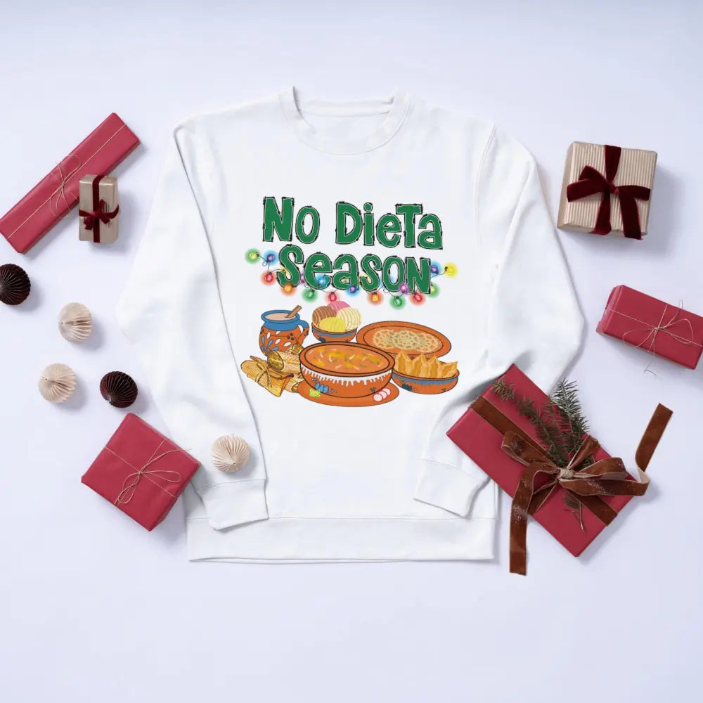 No Dieta Season Christmas Dinner DTF Transfers Ready to Press Personalized Direct to Film Sublimation Screen Prints