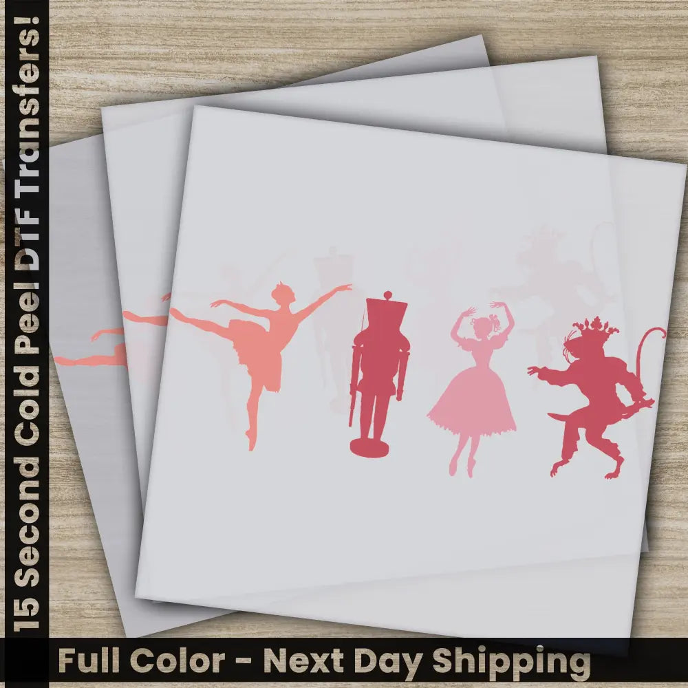 Nutcrackers Christmas DTF Transfers Ready to Press Personalized Gifts Direct to Film Sublimation Screen Prints Fast