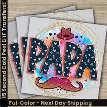 Load image into Gallery viewer, Papa Fathers Day Transfers Ready to Press Personalized DTF Transfers Father’s Day Gifts Heat Press DTF Transfers
