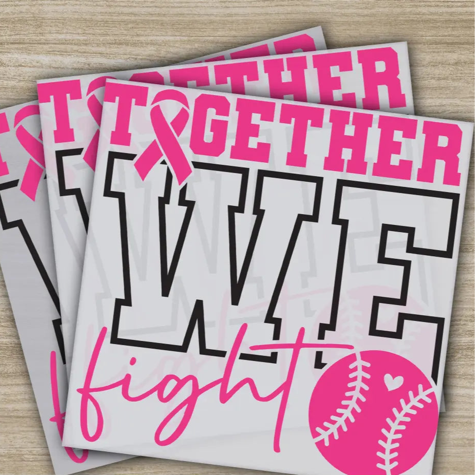 Pink Out Awareness Bow Cancer In October Ready to Press Personalized DTF Transfers Heat Press DTF Transfers
