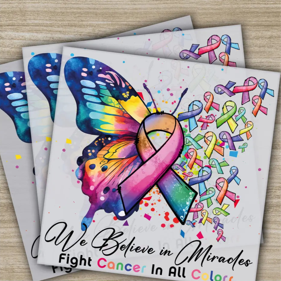 Pink Out Awareness Bow Cancer In October Ready to Press Personalized DTF Transfers Heat Press DTF Transfers