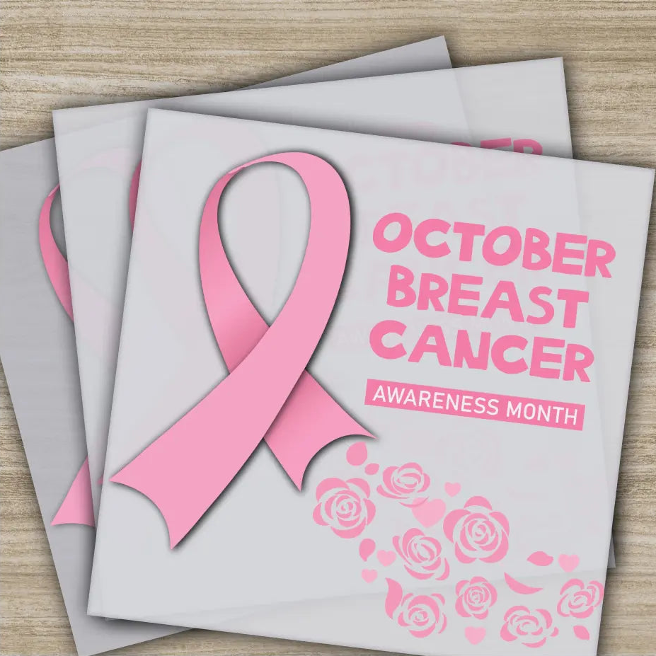 Pink Out Awareness Bow Cancer In October Ready to Press Personalized DTF Transfers Heat Press DTF Transfers
