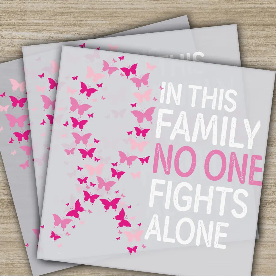 Pink Out Awareness Bow Cancer In October Ready to Press Personalized DTF Transfers Heat Press DTF Transfers