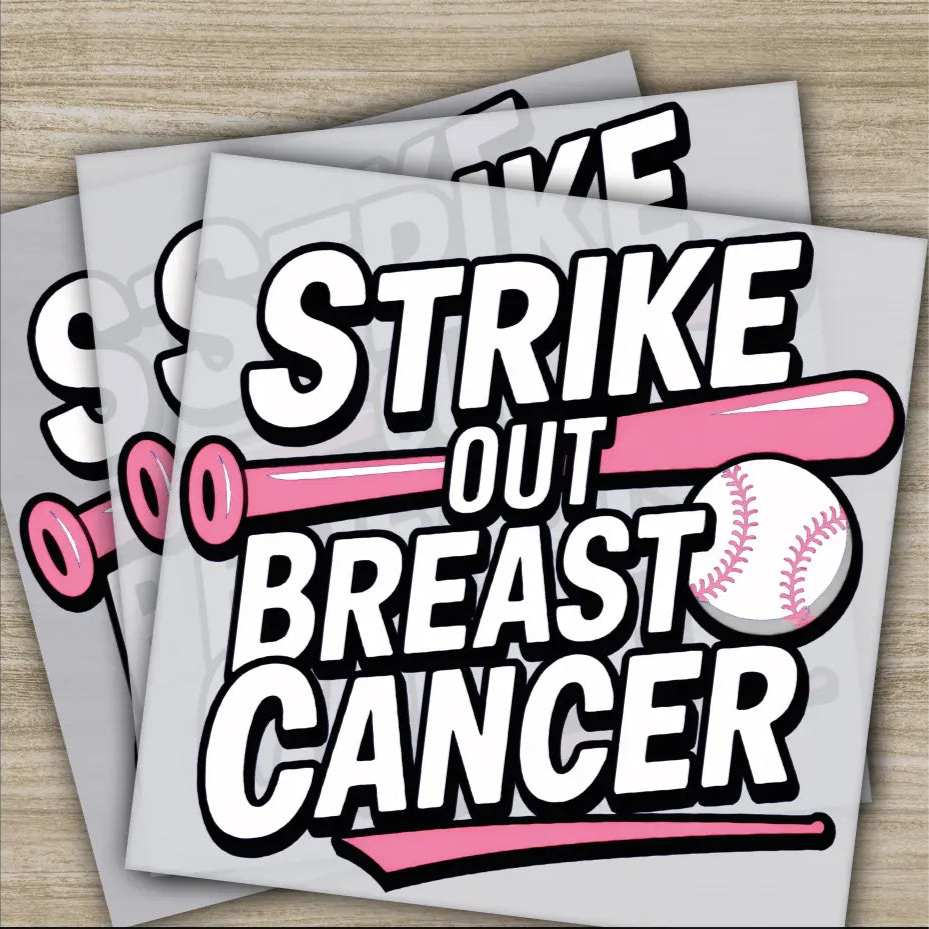 Pink Out Awareness Bow Cancer In October Ready to Press Personalized DTF Transfers Heat Press DTF Transfers