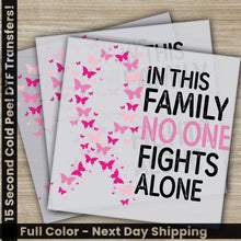 Load image into Gallery viewer, a pair of cards with pink butterflies on them
