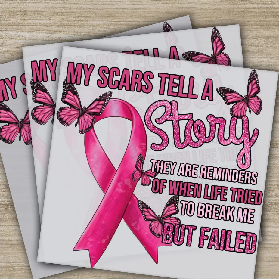 Pink Out Awareness Bow Cancer In October Ready to Press Personalized DTF Transfers Heat Press DTF Transfers