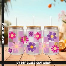 Load image into Gallery viewer, Premium UV DTF Wrap For Glass Cup 16oz Glass Cup Cute Stickers For Cups Gift Sticker Cup
